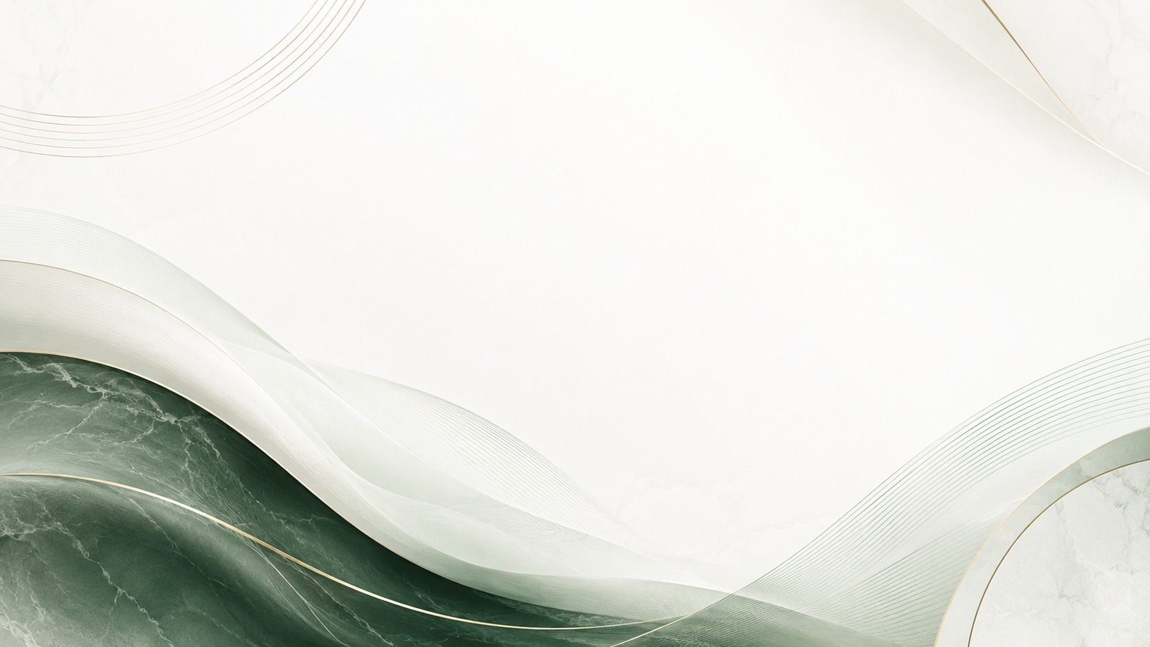 Luxury green and white abstract brand background
