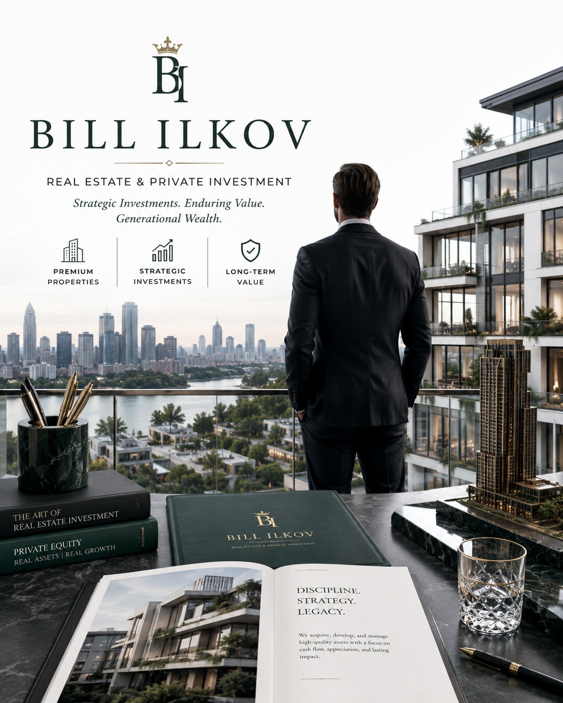 Luxury real estate and private investment portfolio image for Bill Ilkov