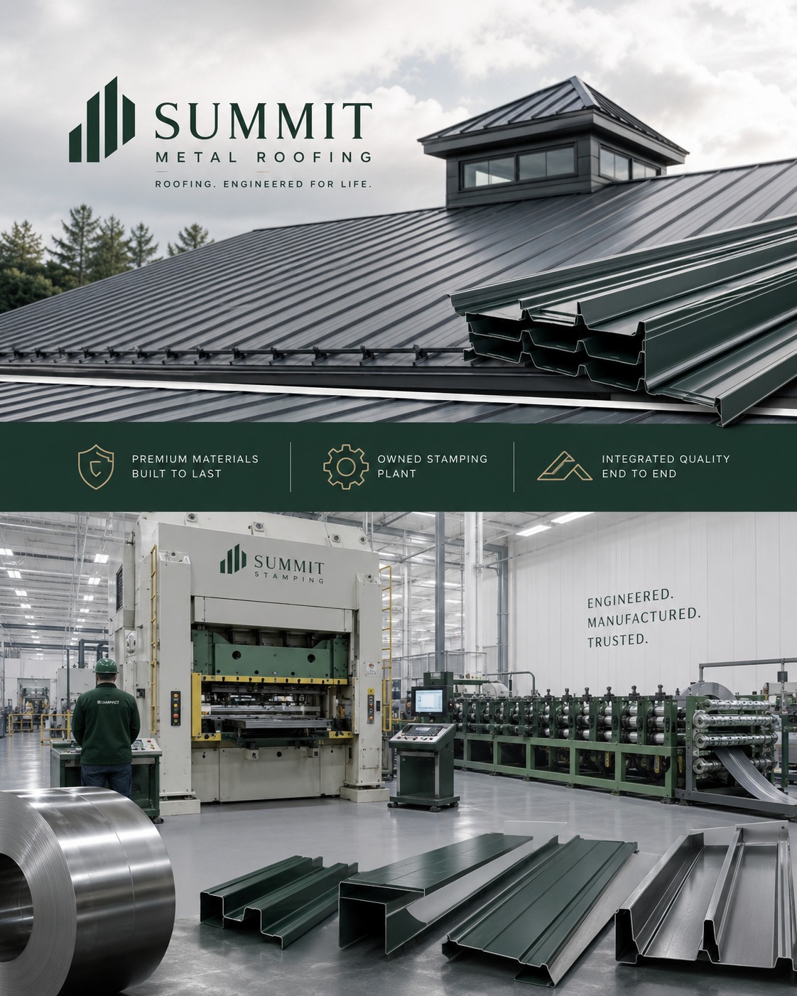 Metal roofing and manufacturing plant representing Bill Ilkov operations experience