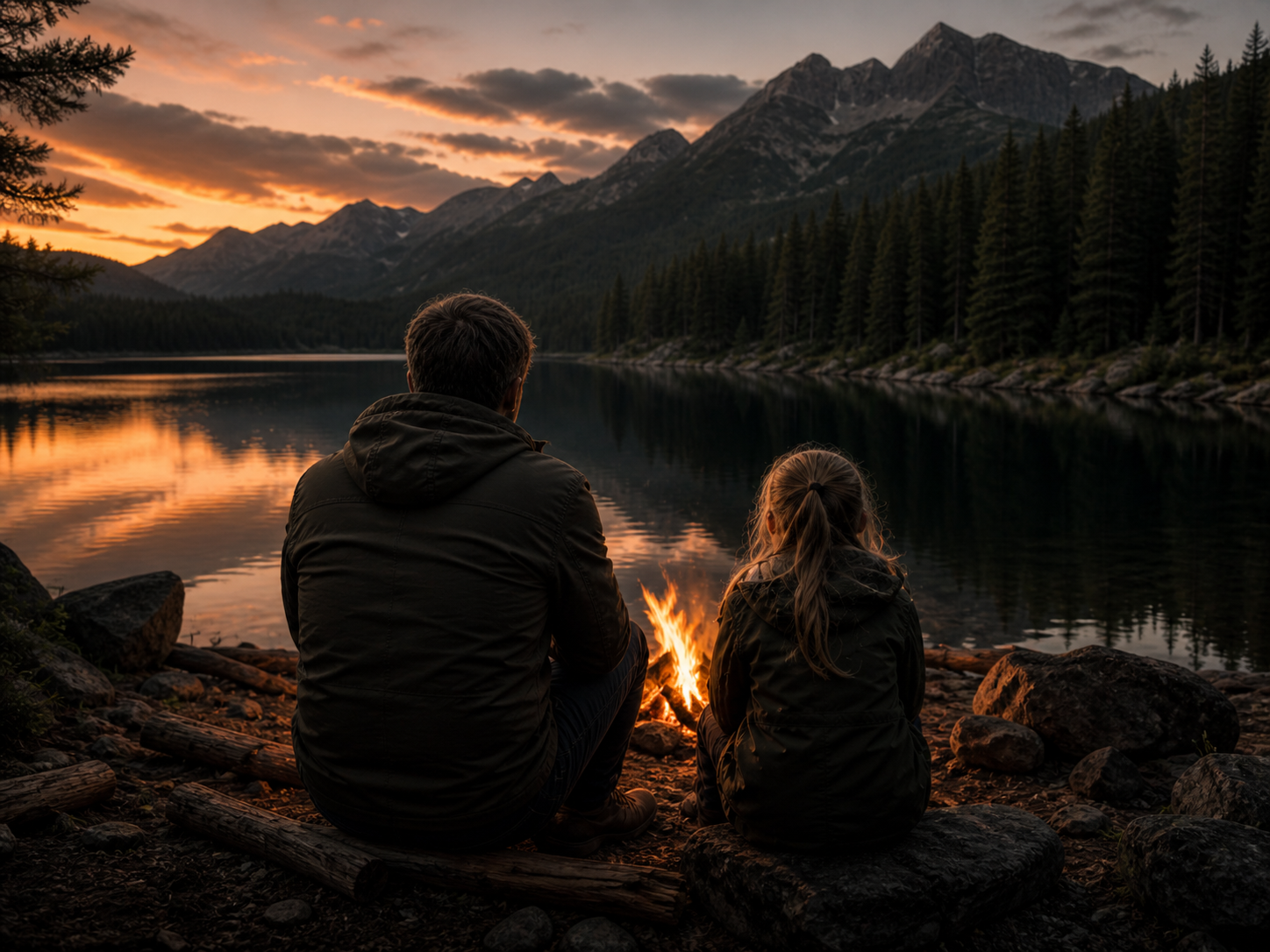 Bill Ilkov journal campfire by the lake